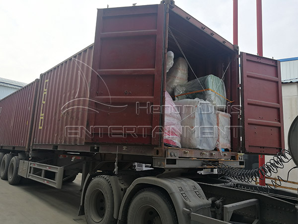 Load and Deliver Amusement Equipments to Our Tanzania Client