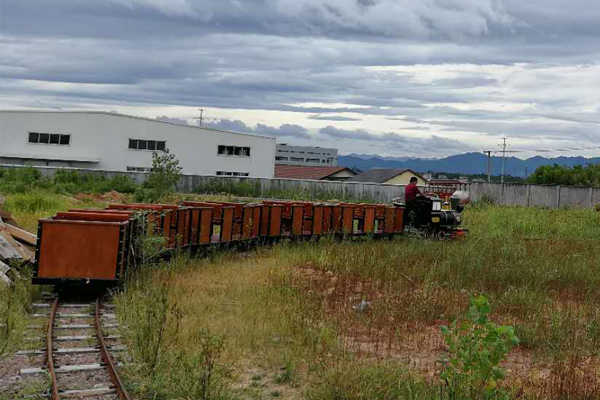 Small track sightseeing train